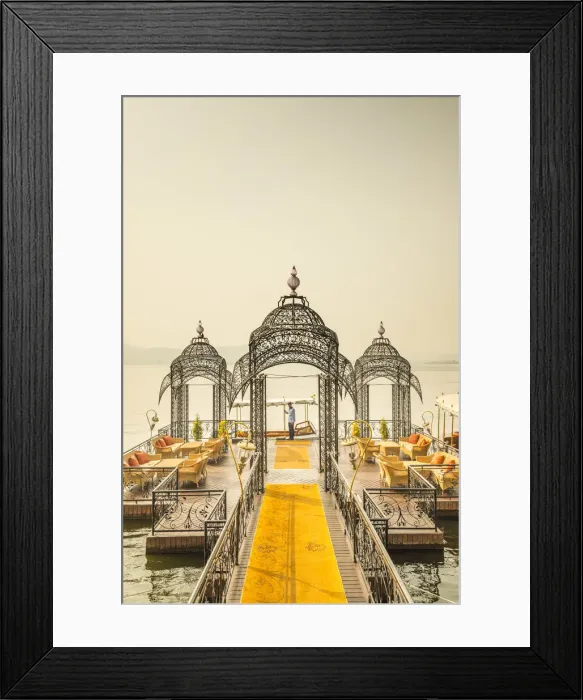 Framed Print : Jetty for the boat to the Taj Lake Palace, Lake Pichola, Udaipur, Rajasthan, India Framed Print : Jetty for the boat to the Taj Lake Palace, Lake Pichola, Udaipur, Rajasthan, India