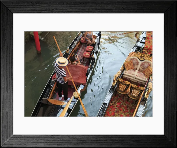 Framed Print : Italy, Veneto, Venice, Sestiere of San Marco, Small canal and Gondola Framed Print : Italy, Veneto, Venice, Sestiere of San Marco, Small canal and Gondola