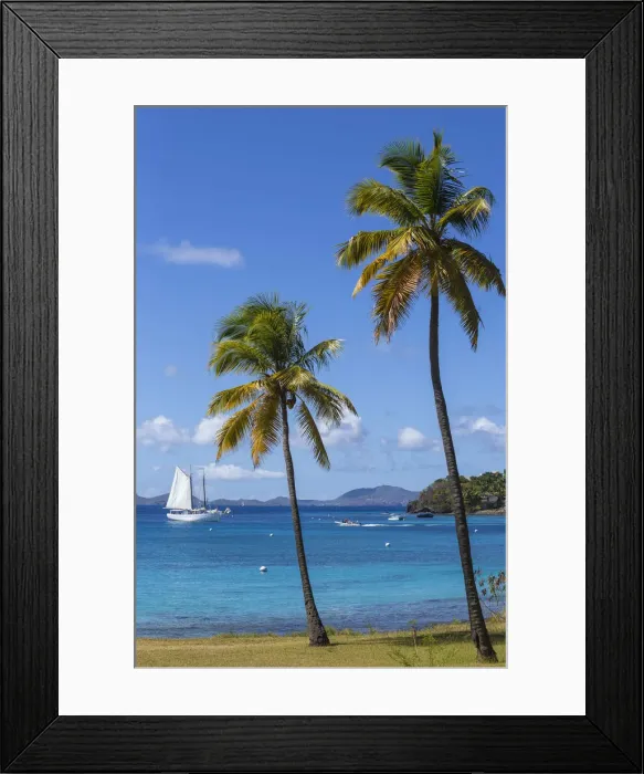 Framed Print : St Vincent and The Grenadines, Mustique, Brittania Bay beach Framed Print : St Vincent and The Grenadines, Mustique, Brittania Bay beach