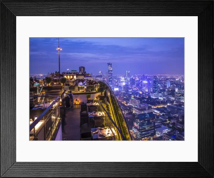 Framed Print : Vertigo bar, Banyan Tree Hotel, Sathorn, Bangkok, Thailand Framed Print : Vertigo bar, Banyan Tree Hotel, Sathorn, Bangkok, Thailand