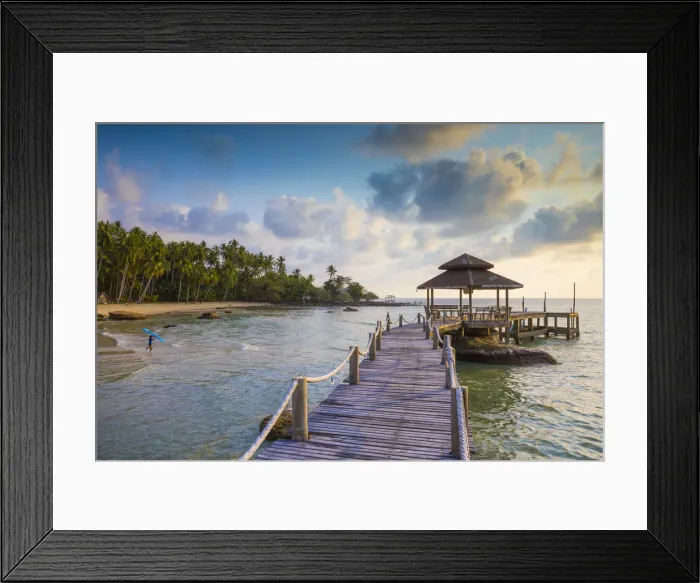 Framed Print : Tropical beach on an Island nr Ko Chang, Thailand Framed Print : Tropical beach on an Island nr Ko Chang, Thailand
