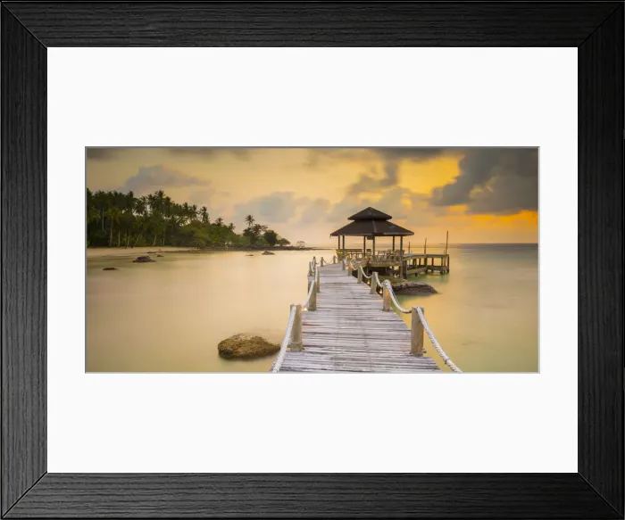 Framed Print : Tropical beach on an Island nr Ko Chang, Thailand Framed Print : Tropical beach on an Island nr Ko Chang, Thailand