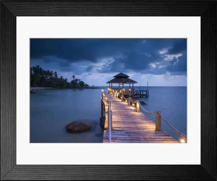 Framed Print : Tropical beach on an Island nr Ko Chang, Thailand Framed Print : Tropical beach on an Island nr Ko Chang, Thailand