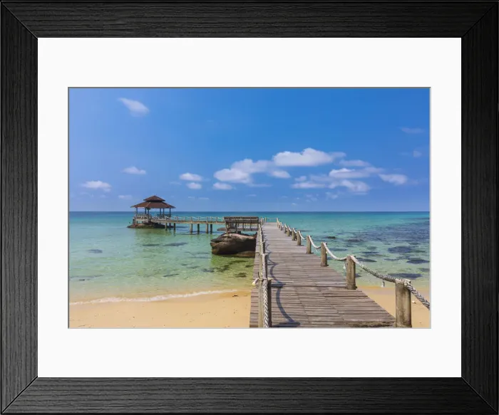 Framed Print : Tropical beach on an Island nr Ko Chang, Thailand Framed Print : Tropical beach on an Island nr Ko Chang, Thailand