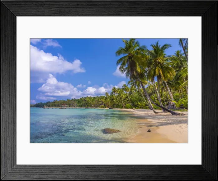Framed Print : Tropical beach on an Island nr Ko Chang, Thailand Framed Print : Tropical beach on an Island nr Ko Chang, Thailand