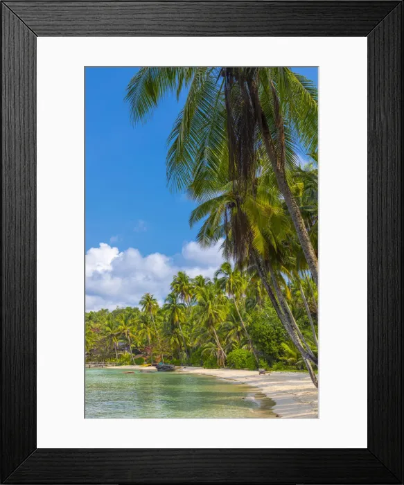 Framed Print : Tropical beach on an Island nr Ko Chang, Thailand Framed Print : Tropical beach on an Island nr Ko Chang, Thailand