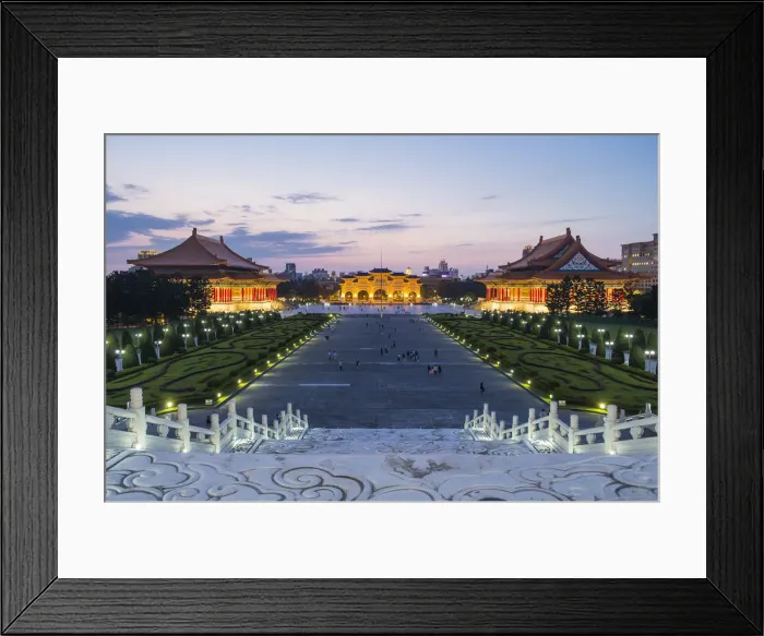 Framed Print : Taiwan, Taipei, Chiang Kai-Shek Memorial, National Theater and National Concert Hall Framed Print : Taiwan, Taipei, Chiang Kai-Shek Memorial, National Theater and National Concert Hall