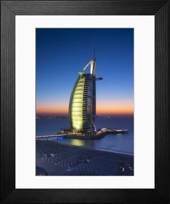 Framed Print : Burj Al Arab hotel, Jumeirah, Dubai, United Arab Emirates Framed Print : Burj Al Arab hotel, Jumeirah, Dubai, United Arab Emirates