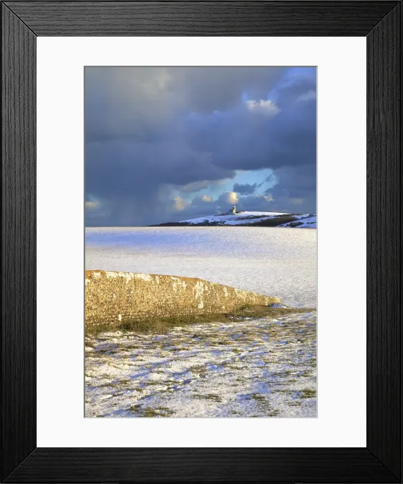 Framed Print : The Belle Tout Lighthouse Surrounded By Snow, Beachy Head, South Downs, East Sussex Framed Print : The Belle Tout Lighthouse Surrounded By Snow, Beachy Head, South Downs, East Sussex