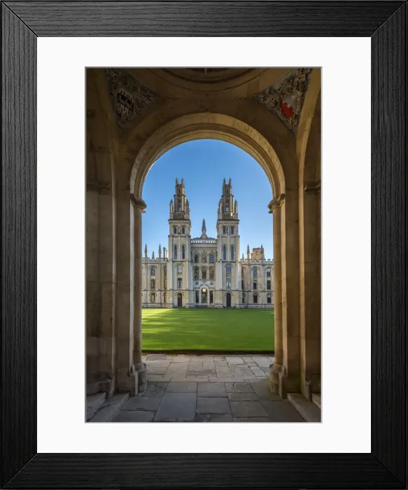 Framed Print : UK, England, Oxfordshire, Oxford, University of Oxford, All Souls College Framed Print : UK, England, Oxfordshire, Oxford, University of Oxford, All Souls College