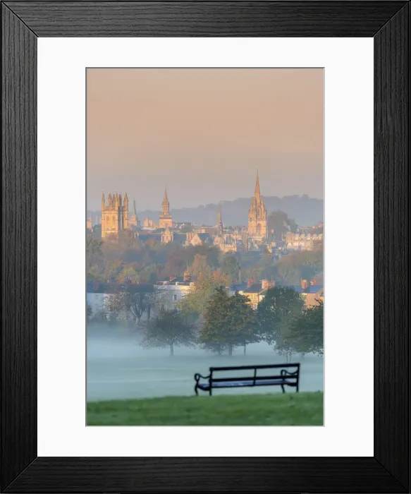 Framed Print : UK, England, Oxfordshire, Oxford, City skyline from South Park Framed Print : UK, England, Oxfordshire, Oxford, City skyline from South Park