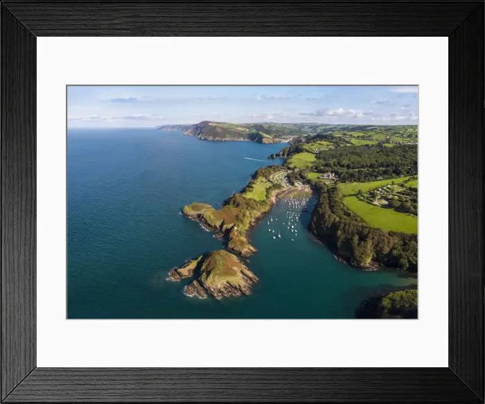 Framed Print : United Kingdom, Devon, North Devon coast, coastal scenery at Watermouth Bay near Framed Print : United Kingdom, Devon, North Devon coast, coastal scenery at Watermouth Bay near