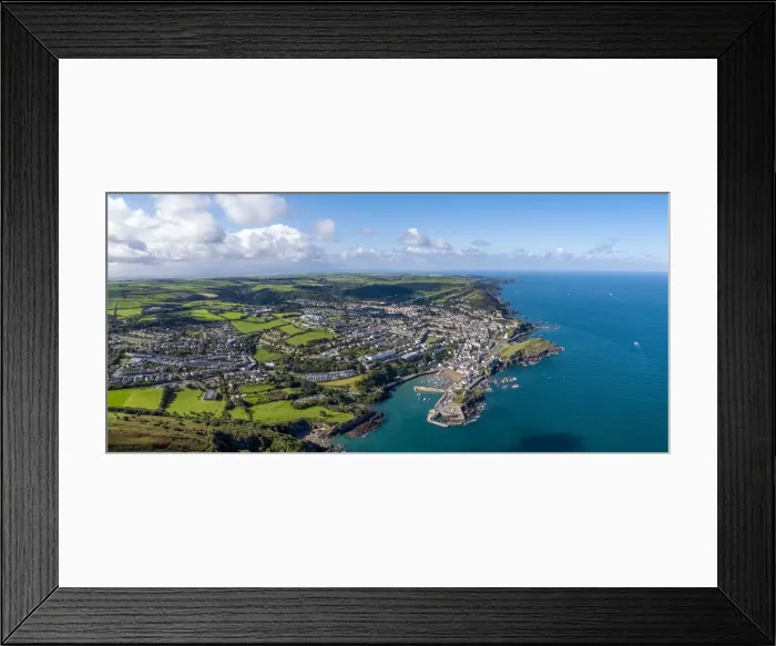 Framed Print : United Kingdom, Devon, North Devon coast, Ilfracombe, aerial view over the town Framed Print : United Kingdom, Devon, North Devon coast, Ilfracombe, aerial view over the town