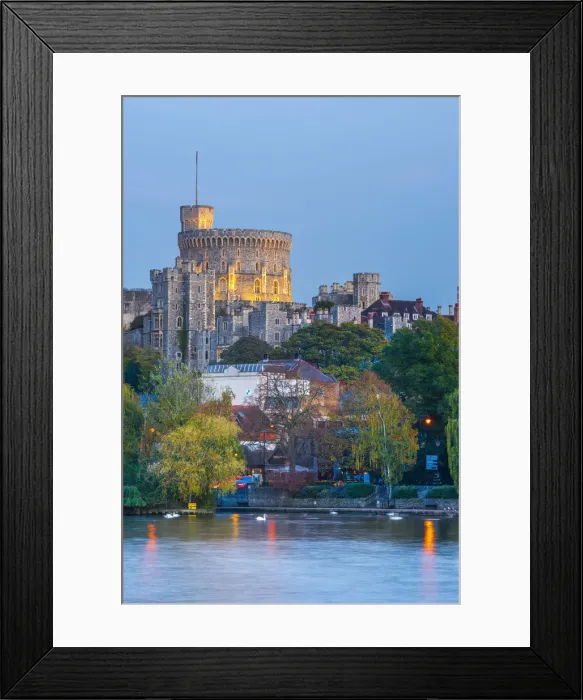 Framed Print : UK, England, Berkshire, Windsor, Windsor Castle from River Thames Framed Print : UK, England, Berkshire, Windsor, Windsor Castle from River Thames