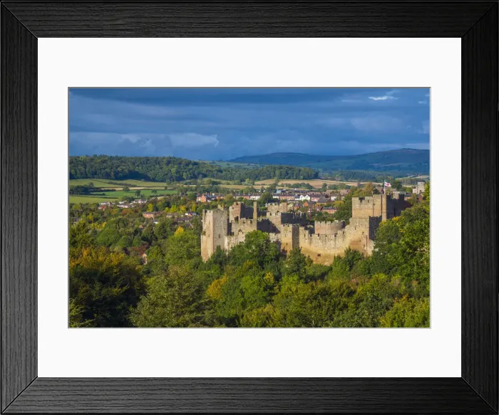 Framed Print : UK, England, Shropshire, Ludlow, Ludlow Castle