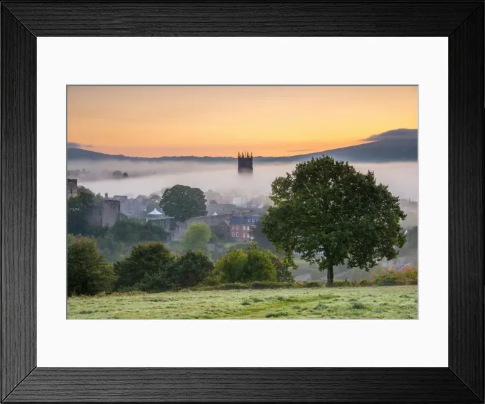 Framed Print : UK, England, Shropshire, Ludlow, St Laurences Church at Sunrise Framed Print : UK, England, Shropshire, Ludlow, St Laurences Church at Sunrise