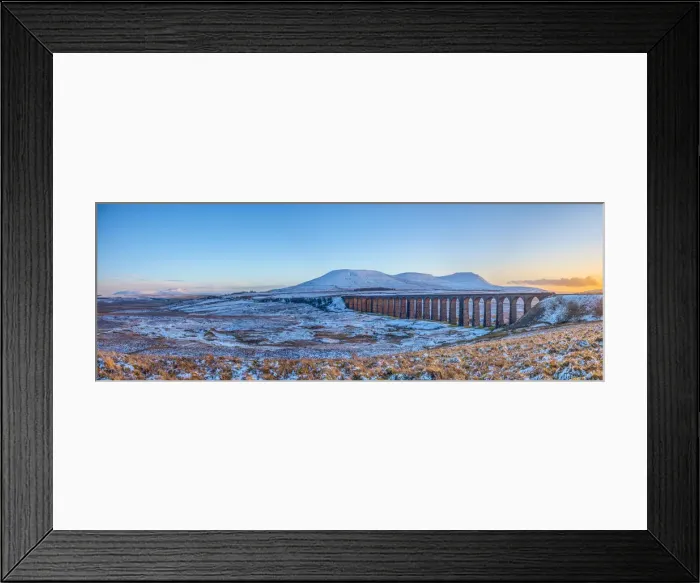 Framed Print : UK, England, North Yorkshire, Ribblehead Viaduct and Ingleborough and Pen-y-Ghent Framed Print : UK, England, North Yorkshire, Ribblehead Viaduct and Ingleborough and Pen-y-Ghent