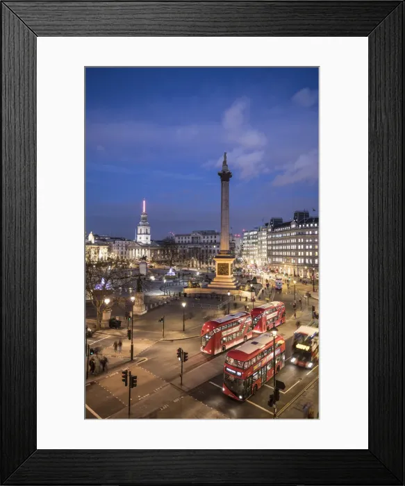 Framed Print : Trafalgar Square, London, England, UK Framed Print : Trafalgar Square, London, England, UK