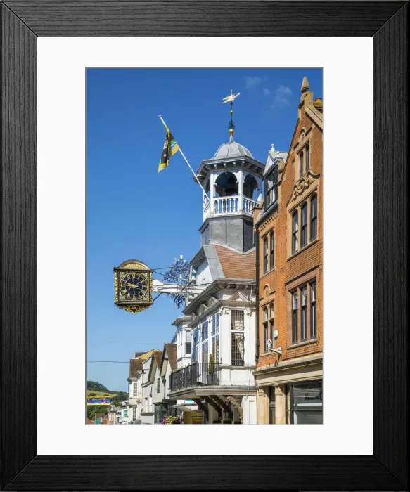 Framed Print : Guildhall on the High Street, Guildford, Surrey, England, UK Framed Print : Guildhall on the High Street, Guildford, Surrey, England, UK