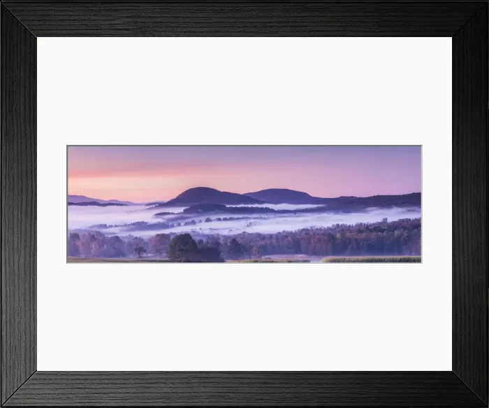 Framed Print : USA, New England, Vermont, Peacham, morning fog, autumn Framed Print : USA, New England, Vermont, Peacham, morning fog, autumn
