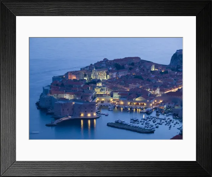 Framed Print : Croatia, Southern Dalmatia, Dubrovnik, Old Town and harbour Framed Print : Croatia, Southern Dalmatia, Dubrovnik, Old Town and harbour