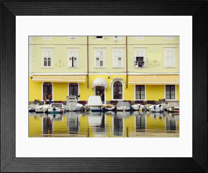 Framed Print : Waterfront, Cres, Cres Island, Croatia Framed Print : Waterfront, Cres, Cres Island, Croatia