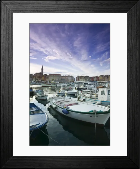 Framed Print : Croatia, Istria, Rovinj, harbour Framed Print : Croatia, Istria, Rovinj, harbour