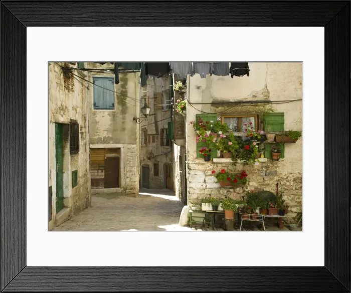 Framed Print : Croatia, Istria, Rovinj, old town Framed Print : Croatia, Istria, Rovinj, old town