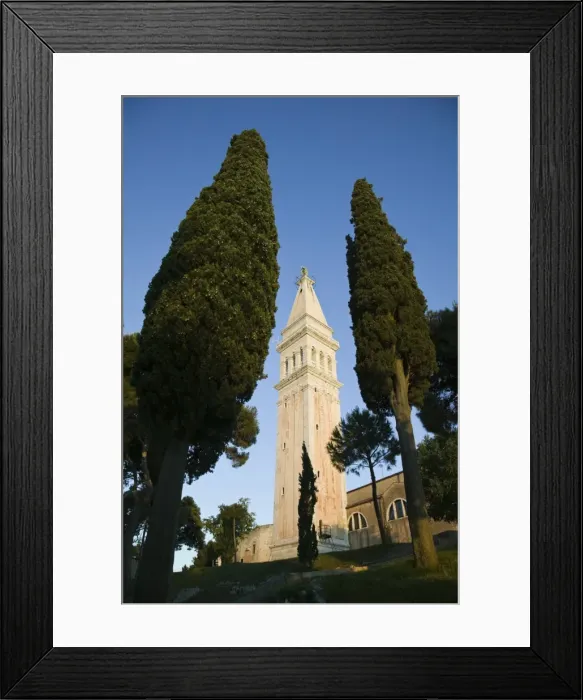 Framed Print : Croatia, Istria, Rovinj, Cathedral of St Framed Print : Croatia, Istria, Rovinj, Cathedral of St