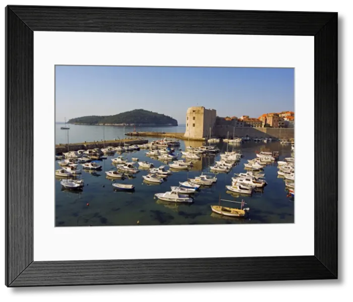 Framed Print : Dubrovnik Unesco World Heritage Old Town Waterfront Framed Print : Dubrovnik Unesco World Heritage Old Town Waterfront