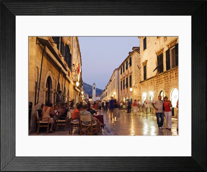 Framed Print : The Balkans Croatia Dubrovnik Unesco World Heritage