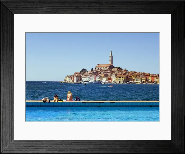 Framed Print : Seafront Swimming Pool Cathedral of St Euphemia 1736