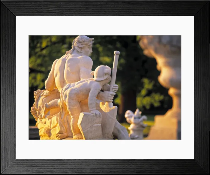 Framed Print : Krumlov castle gardens Framed Print : Krumlov castle gardens