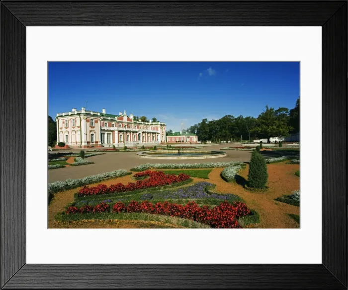 Framed Print : Flower Garden in Kadriorg Palace built between 1718-36 Framed Print : Flower Garden in Kadriorg Palace built between 1718-36