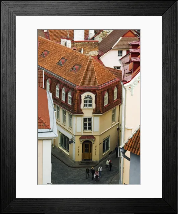 Framed Print : Old Town Houses and Rooftops Framed Print : Old Town Houses and Rooftops