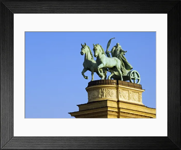 Framed Print : Heroes Square Chariot Statue Framed Print : Heroes Square Chariot Statue