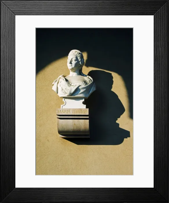 Framed Print : Cathedral Square - Bust of Maria Terezia Framed Print : Cathedral Square - Bust of Maria Terezia