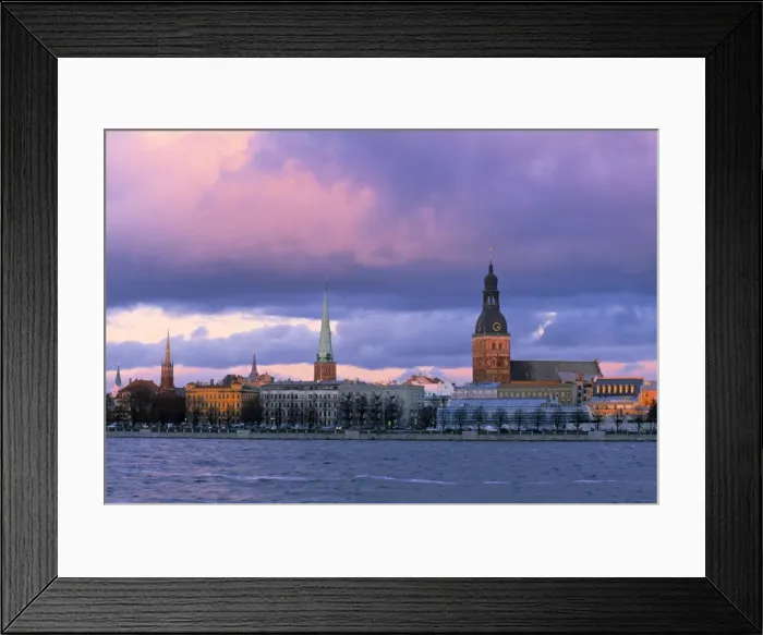 Framed Print : Riga from across Daugava river Framed Print : Riga from across Daugava river