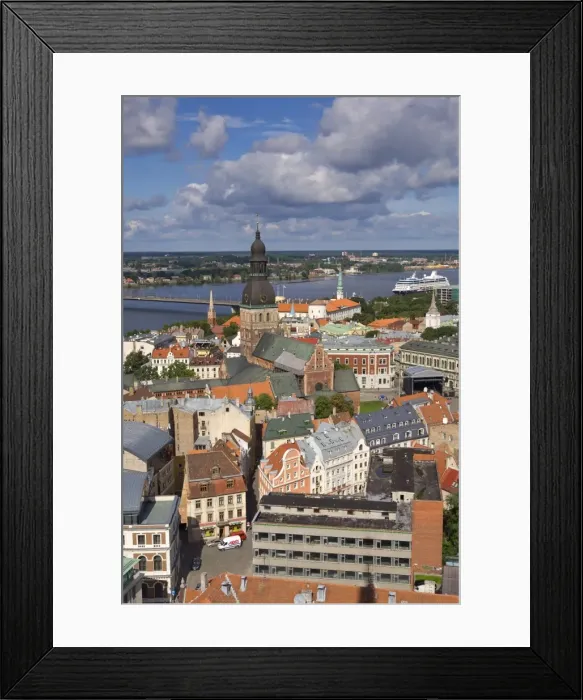 Framed Print : City Skyline, Riga, Latvia Framed Print : City Skyline, Riga, Latvia