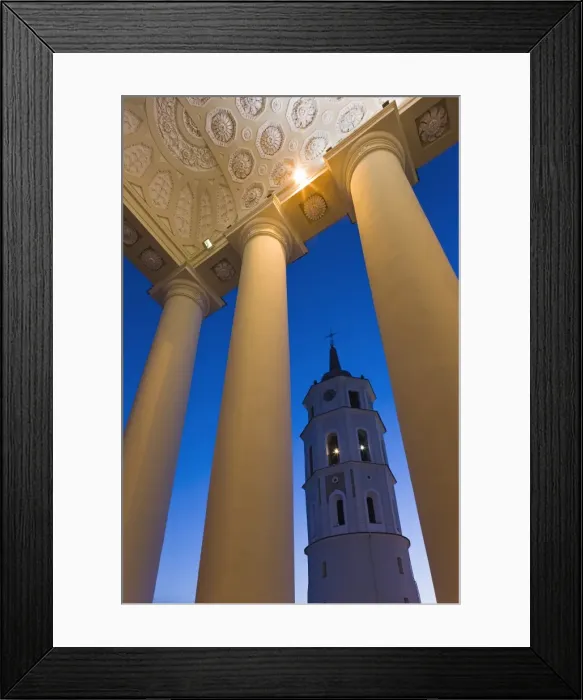 Framed Print : Lithuania, Vilnius, Cathedral and Belfry Tower Framed Print : Lithuania, Vilnius, Cathedral and Belfry Tower