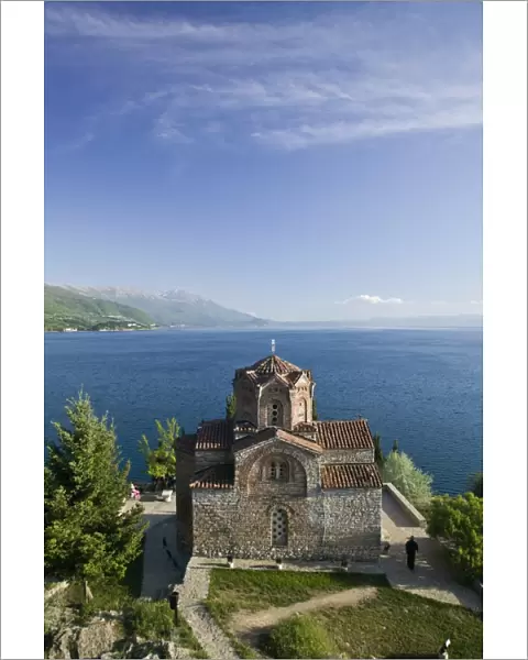 Macedonia, Ohrid, Sveti Jovan at Kaneo Church on Lake Ohrid