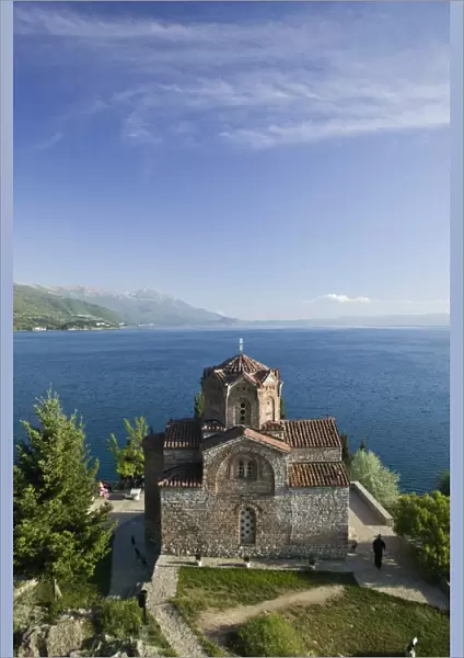 Macedonia, Ohrid, Sveti Jovan at Kaneo Church on Lake Ohrid