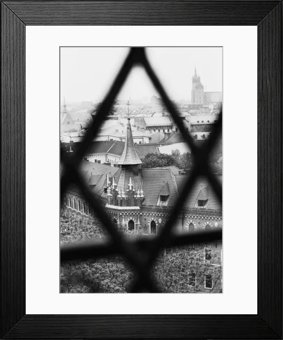 Framed Print : Old Town from Window of Wavel Cathedral, Krakow, Poland Framed Print : Old Town from Window of Wavel Cathedral, Krakow, Poland