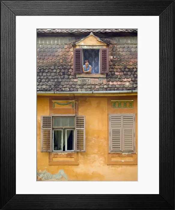 Framed Print : Medeival old town, Sighisoara, Transylvania, Romania Framed Print : Medeival old town, Sighisoara, Transylvania, Romania