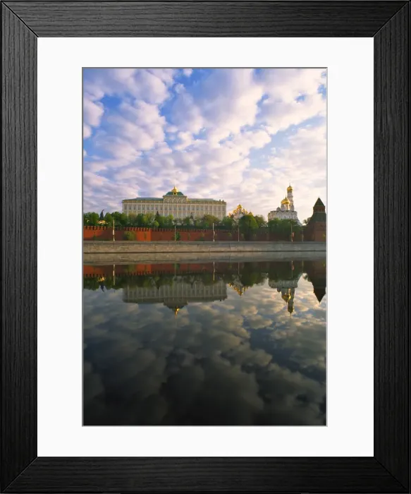 Framed Print : Kremlin and Moskva river, Moscow, Russia