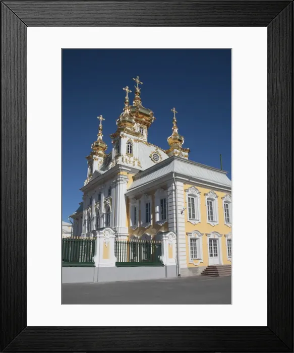 Framed Print : Church of the palace, Peterhof, near St
