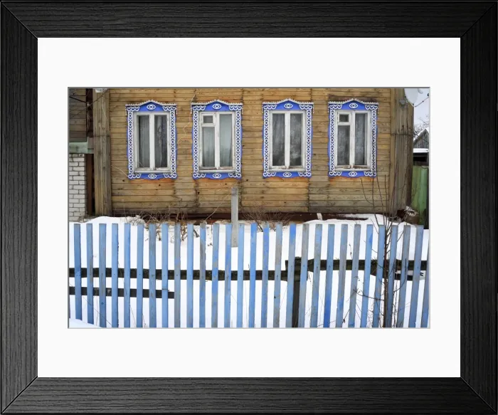 Framed Print : Rural wooden house Framed Print : Rural wooden house