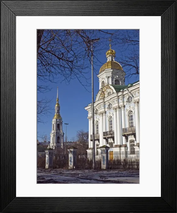 Framed Print : Russia; St Petersburg; St Nicholas Cathedral Framed Print : Russia; St Petersburg; St Nicholas Cathedral