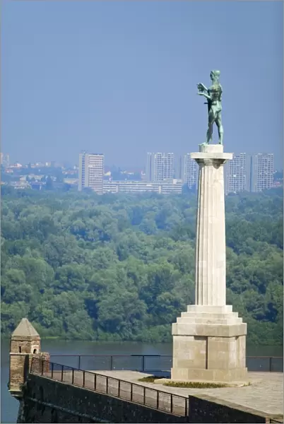 Statue of Pobednik, Kalemegdan, Belgrade, Serbia