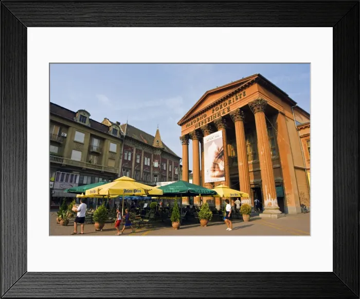 Framed Print : Subotica Theatre Classical Style Building with Cointhian